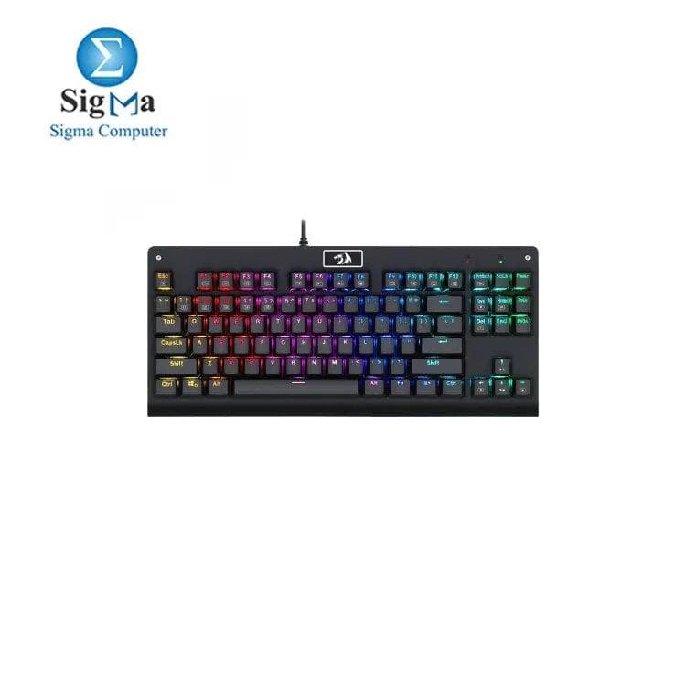 كيبورد جيمنج ميكانيكال ريدراجون Dark Avenger K568 RGB TKL - سويتش أزرق