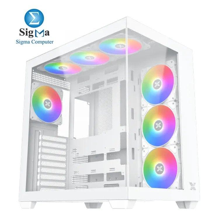 كيسة كمبيوتر XIGMATEK Aqua V Air Arctic تايب سي ARGB