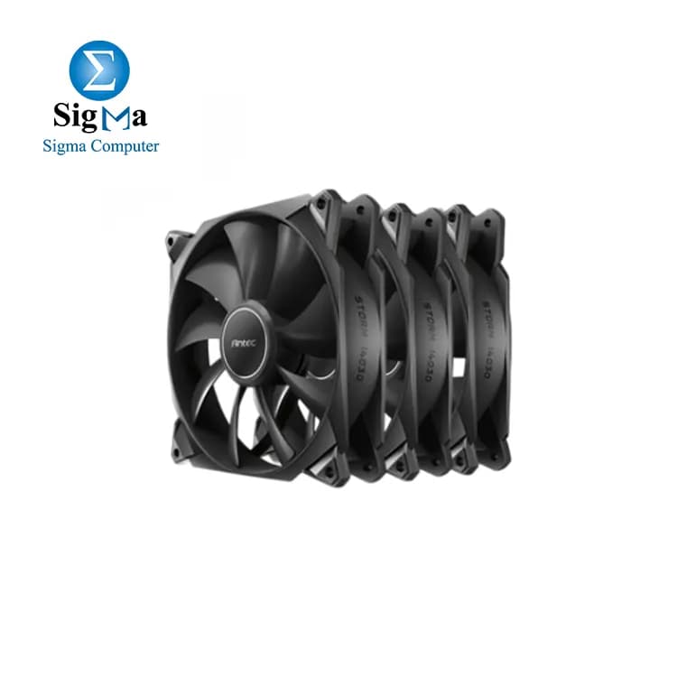 مروحة كيسة انتيك STORM T3 140 PWM، مقاس 140mm، تدفق هواء عالي، رمان بلي FDB