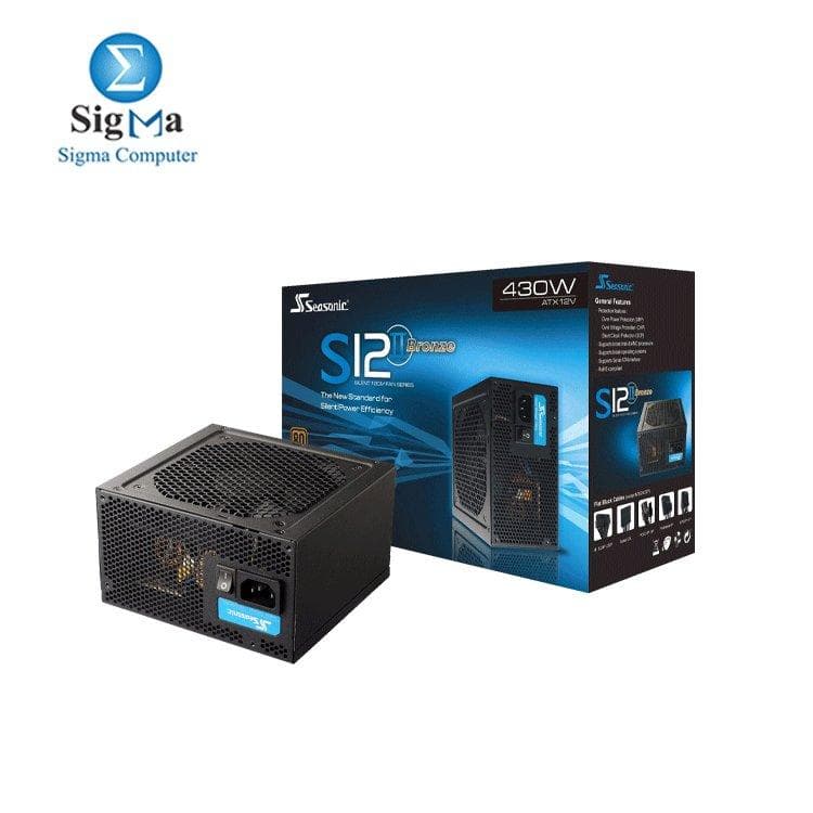 مزود طاقة SeaSonic S12II-430w 80 Plus Bronze
