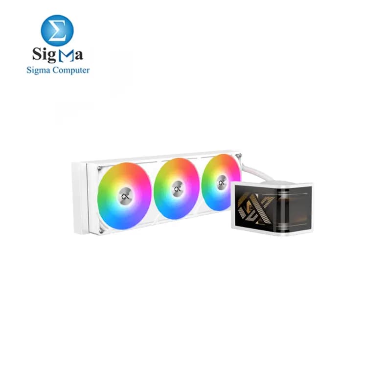 مبرد مائي للمعالج زيجماتيك Connect Ultra 360 Arctic Argb مع شاشة OLED منحنية 6.8 بوصة