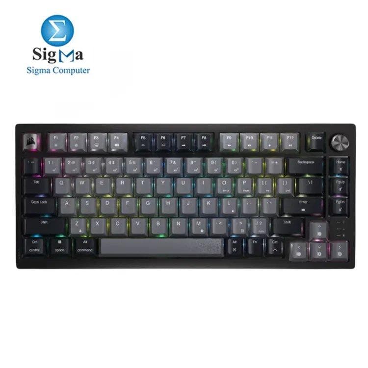 CORSAIR K65 PLUS WIRELESS – 75% compact mechanical keyboard with MLX Red switches, up to 266h battery, wireless & USB-C, iCUE support, and full NKRO.