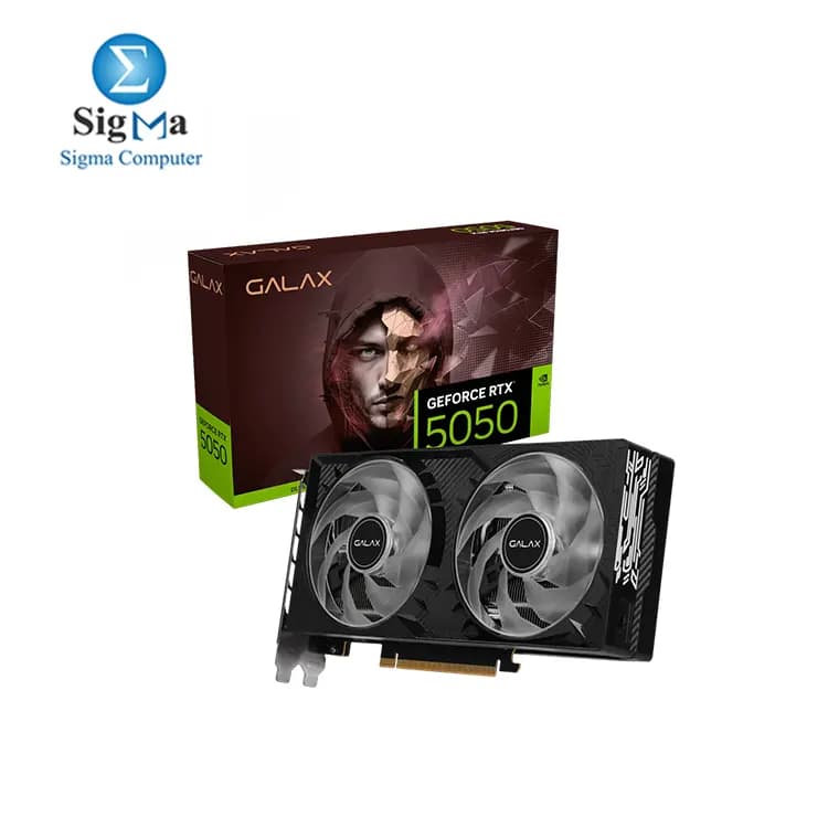 كرت شاشة جالكس RTX 5050 8G 1-Click OC DDR7