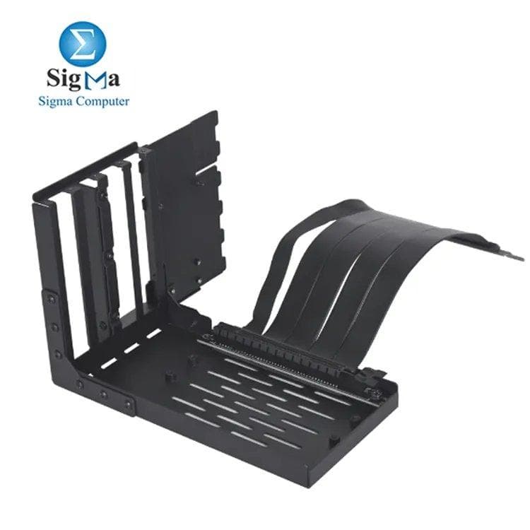 Lian Li VG4-4-V2X/V2W Universal 4-Slots Vertical GPU Kit with Gen 4 PCI-E x16 Riser, Steel Bracket (188x120x162mm), compatible with O11D EVO RGB, O11 Vision, LANCOOL, Odyssey X.