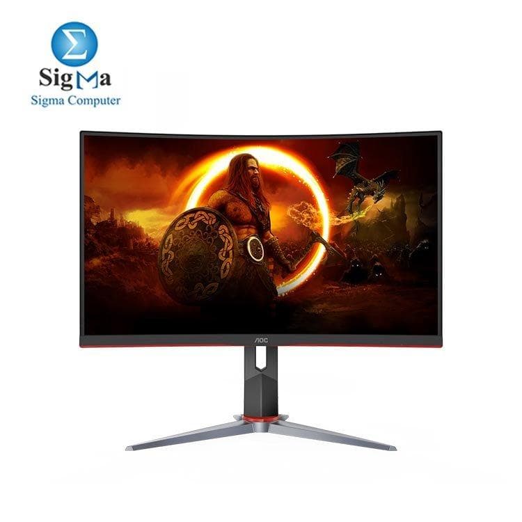 شاشة جيمنج AOC C24G2 89 24 بوصة 1920x1080 165Hz VA 1ms - منحنية 1500R