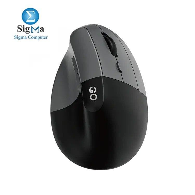 ماوس فان تيك W195R GO عمودي ثنائي الوضع (بلوتوث 5.1 و 2.4GHz)، زاوية 57 درجة، نقرات صامتة، قابل للشحن 500mAh، مستشعر Pixart 3065