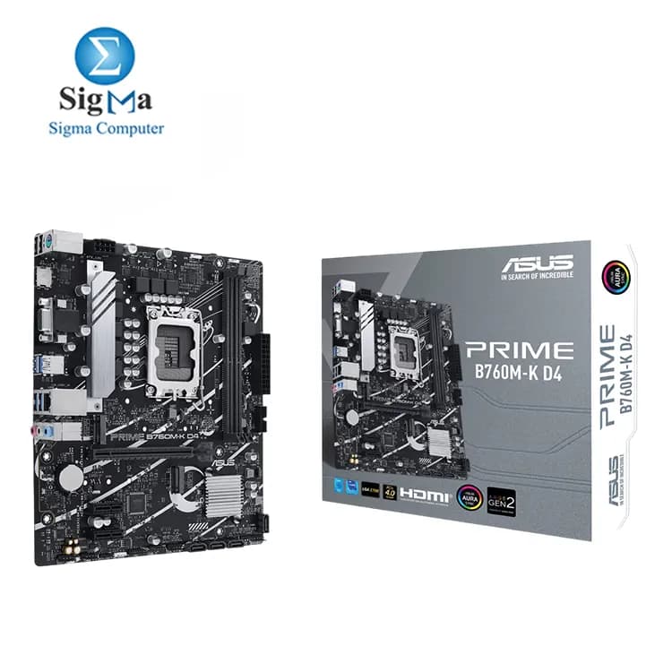 ASUS INTEL PRIME B760M-K D4 Socket LGA 1700 Motherboard