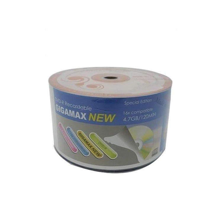 اسطوانة DVD-R سرعة 16x قابلة للكتابة 4.7GB / 120 دقيقة - عبوة 50 قطعة