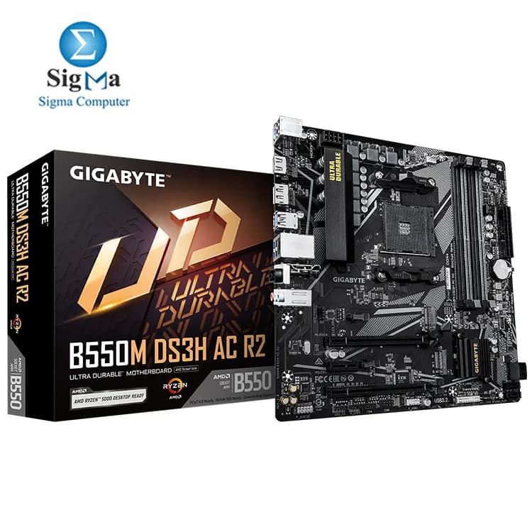 GIGABYTE B550M DS3H AC R2