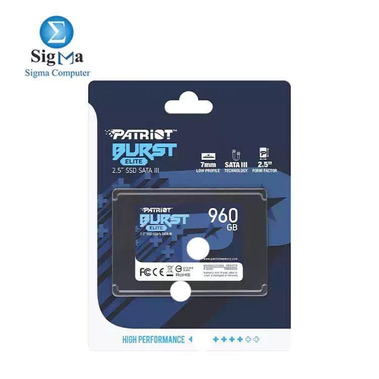 هارد باتريوت Burst Elite SATA 3 960GB SSD 2.5