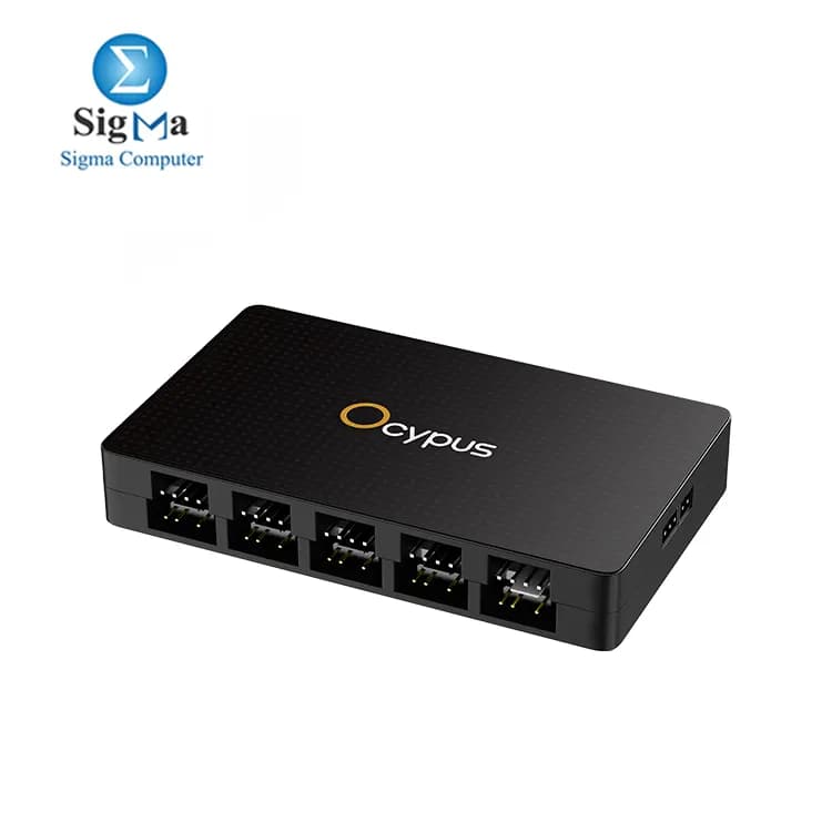 Ocypus Delta EH10 PRO 10-Port ARGB & PWM Fan Hub with Remote Controller