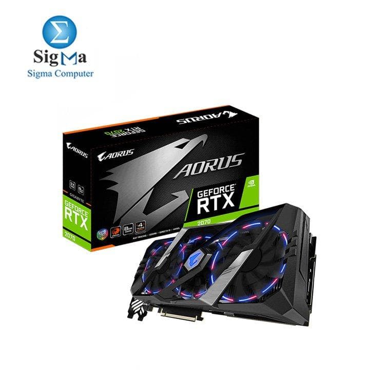 كرت شاشة جيجابايت AORUS GeForce RTX 2070 Super 8G GDDR6