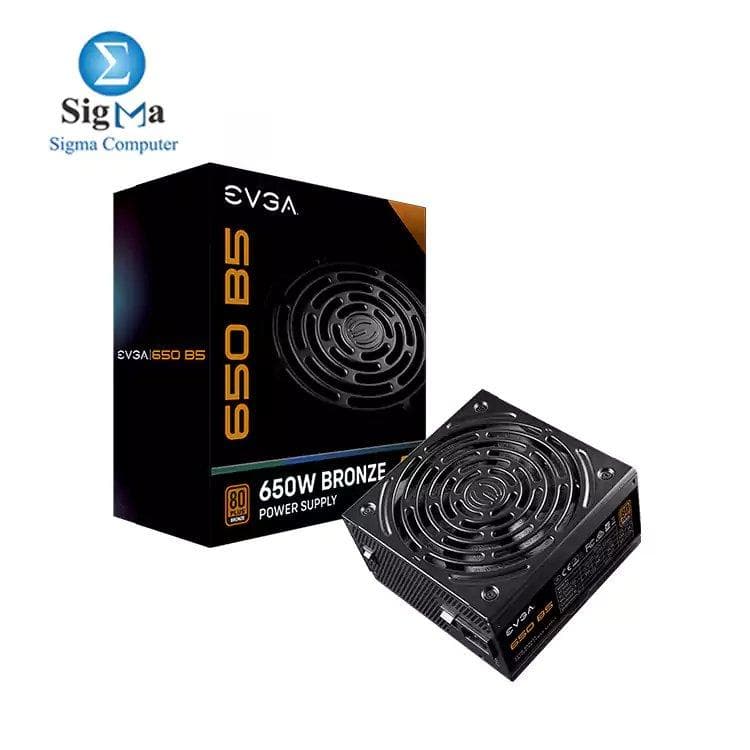 مزود طاقة EVGA 650 B5, 80 Plus BRONZE 650W, كامل الوحدات حجم مدمج 150mm 220-B5-0650-V2