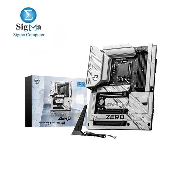 لوحة أم جيمنج ام اس اي Z790 Project Zero (تدعم معالجات انتل الجيل 14/13/12، مقبس LGA 1700، DDR5، PCIe 5.0، منافذ M.2، 2.5Gbps LAN، USB 3.2 Gen2، HDMI/DP، واي فاي 7، بلوتوث 5.4، ATX)