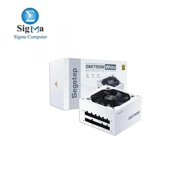 مزود طاقة سيجوتيب GM750W 750W ATX 3.0 80+ Gold كامل الكابلات - أبيض - GM750W1.3-W