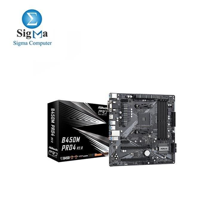 لوحة أم ASROCK AMD B450M PRO4 DDR4