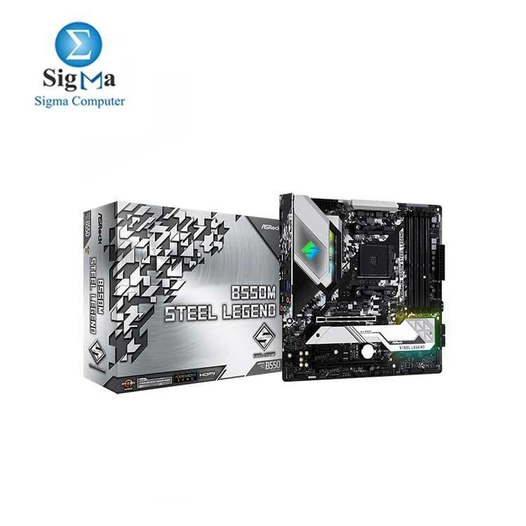 لوحة أم Asrock B550M Steel Legend