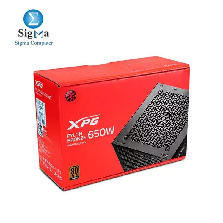 باور سبلاي XPG Pylon 650W 80 Plus Bronze بمروحة 120mm