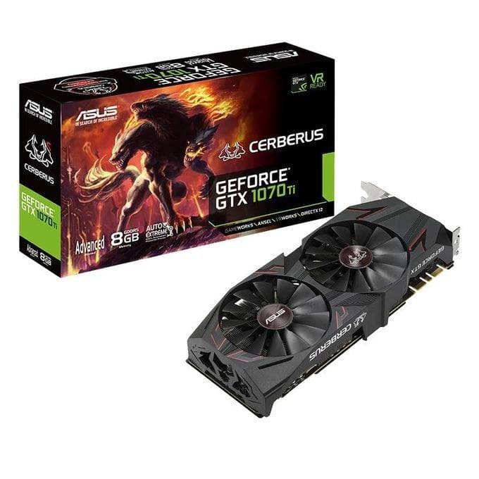 كرت شاشة اسوس Cerberus GeForce GTX 1070 Ti 8GB GDDR5