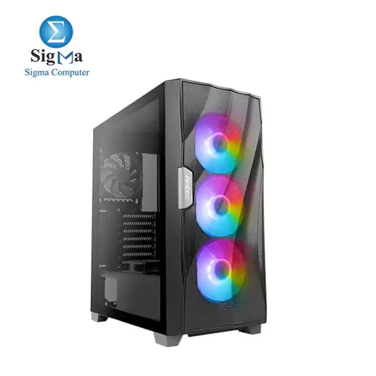 كيس جيمنج Antec DF700 Flux Mesh Mid Tower مع 5 مراوح (3 مراوح 120mm ARGB و 2 مراوح 120mm) ATX
