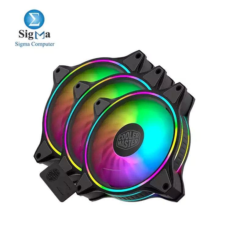 مراوح كولر ماستر MASTERFAN MF120 HALO عدد 3 أسود