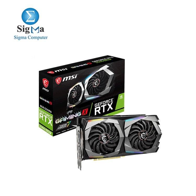كرت شاشة ام اس اي انفيديا GeForce RTX 2060 8GB GDDR6 SUPER GAMING X