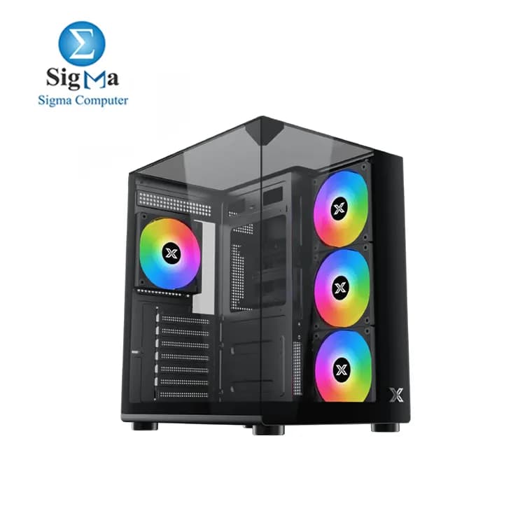كيسة كمبيوتر XIGMATEK Aqua Compact بـ 4 مراوح ARGB PWM