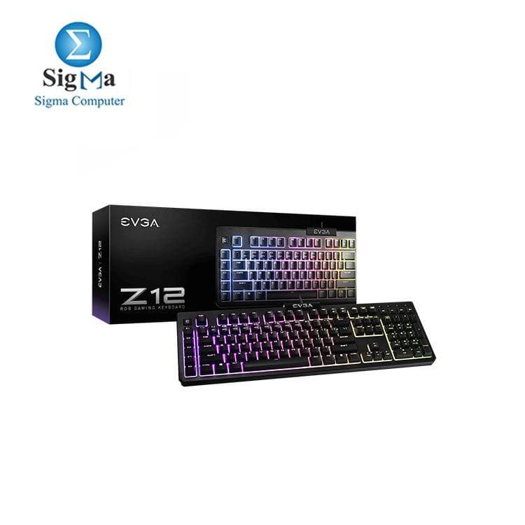 كيبورد جيمنج EVGA Z12 RGB بمفاتيح غشائية