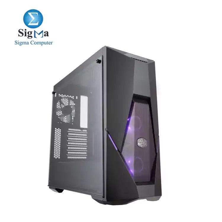 كيسة كمبيوتر MasterBox K500 ATX Mid Tower مع مراوح RGB مثبتة مسبقاً