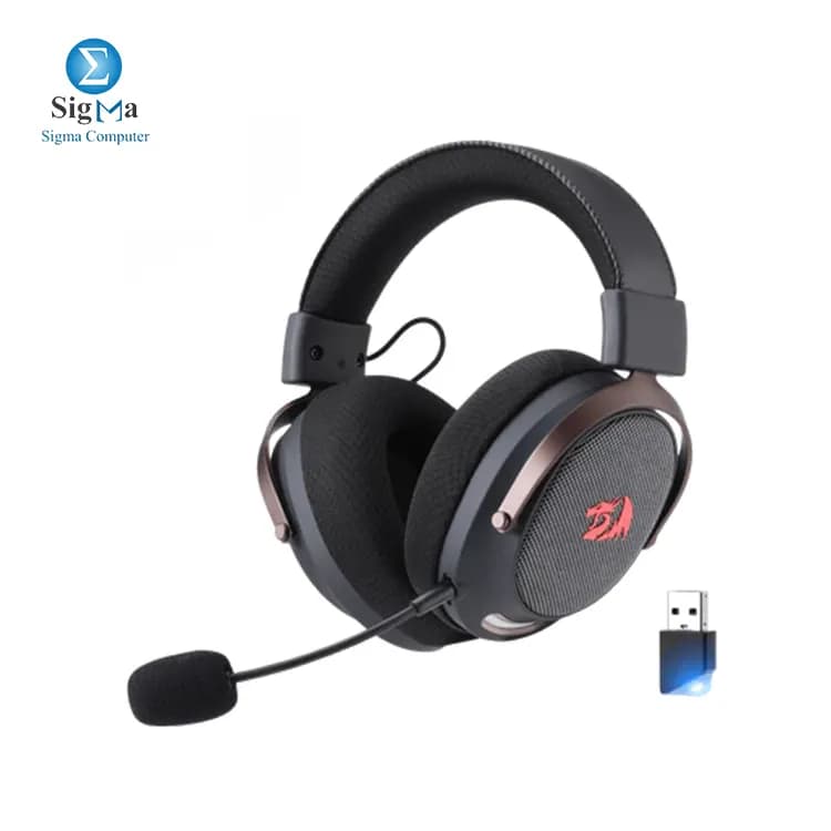 ريدراجون H858 Arrow سماعة جيمنج بـ 4 أوضاع توصيل لاسلكي، بلوتوث، سلكي USB، AUX 3.5، صوت محيطي 7.1، تعريف 53mm