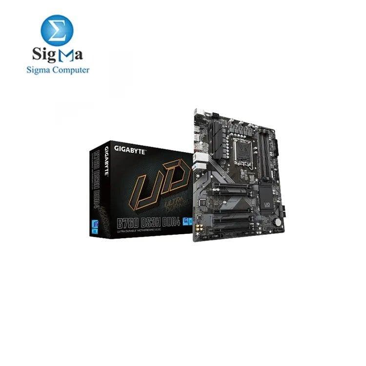 لوحة أم جيجابايت B760 DS3H DDR4 LGA 1700 انتل B760 ATX