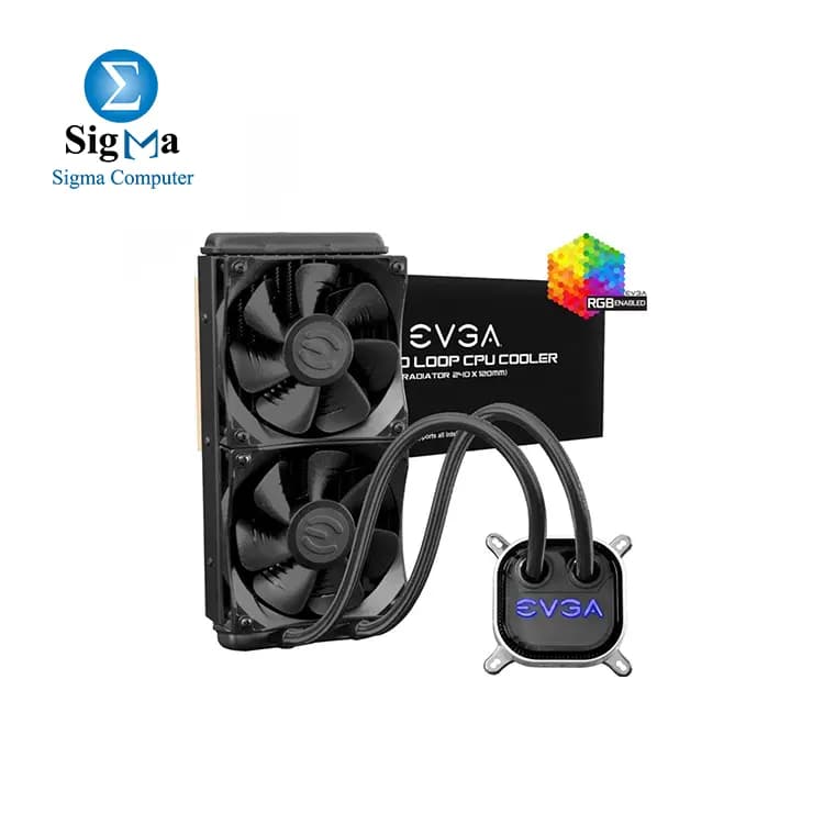 EVGA CL 280M RGB Pump Liquid Cooling Compatible with LGA1200/1700/1851/AM4/AM5