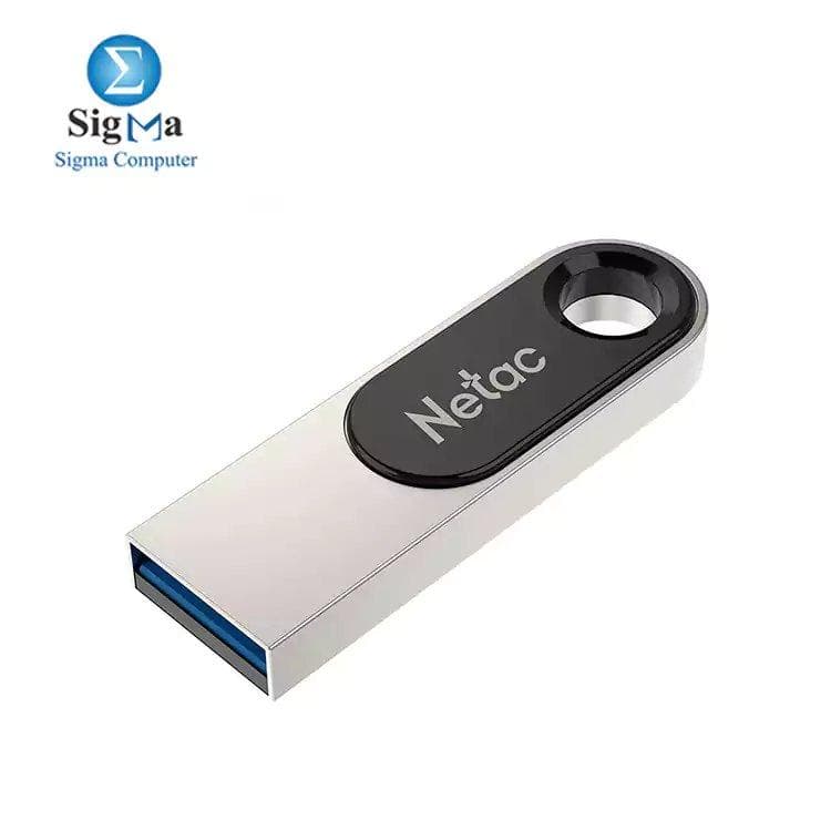 فلاشة USB نيتك سعة 64 جيجابايت معدن زنك ألوى لؤلؤي نيكل - U278