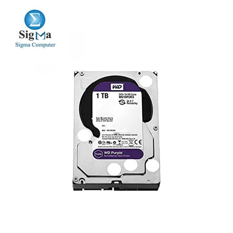 ويسترن ديجيتال هارد ديسك - 1TB PURPLE للمراقبة 3.5