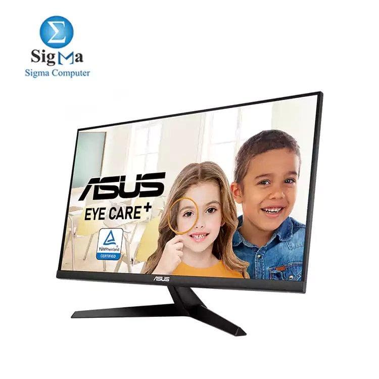 شاشة اسوس VY279HE لحماية العين مقاس 27 بوصة، FHD، لوحة IPS، تردد 75Hz، استجابة 1ms، تقنية FreeSync، فلتر ضوء أزرق
