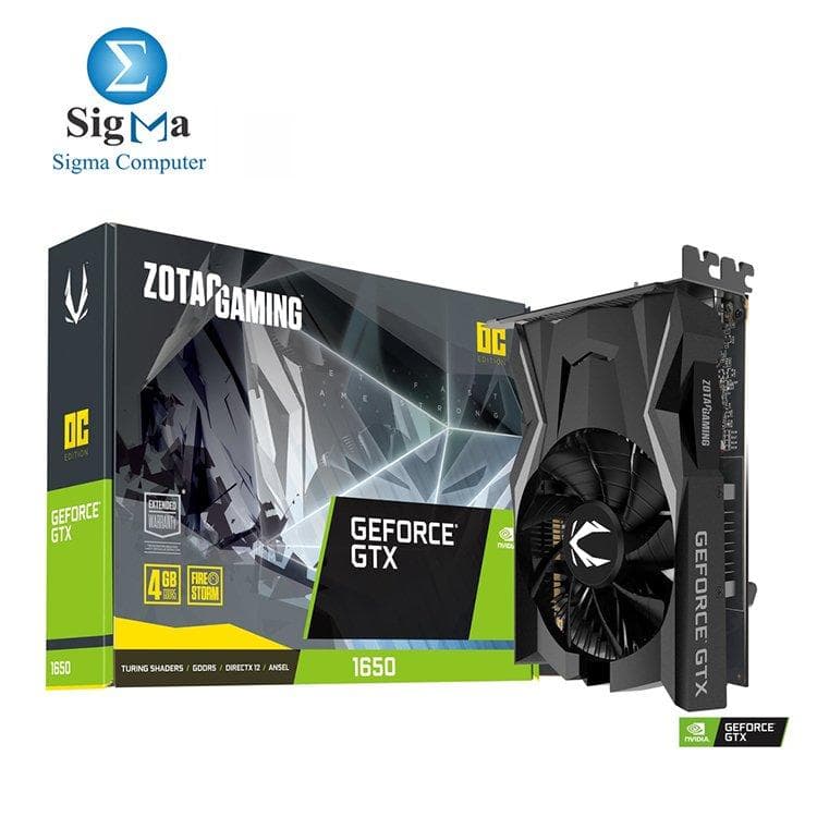 كرت شاشة ZOTAC GeForce GTX 1650 GAMING OC 4G DDR6