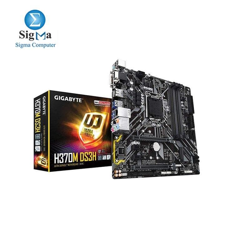 لوحة أم H370M DS3H LGA 1151 (سلسلة 300) انتل H370 HDMI SATA 6Gb/s USB 3.1 Micro ATX من جيجابايت