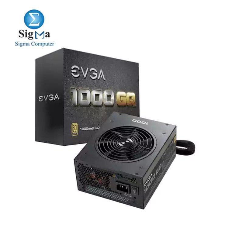 مزود طاقة EVGA 1000 GQ، 80+ GOLD 1000W، شبه موديلار، مع وضع EVGA ECO، موديل 210-GQ-1000-V2