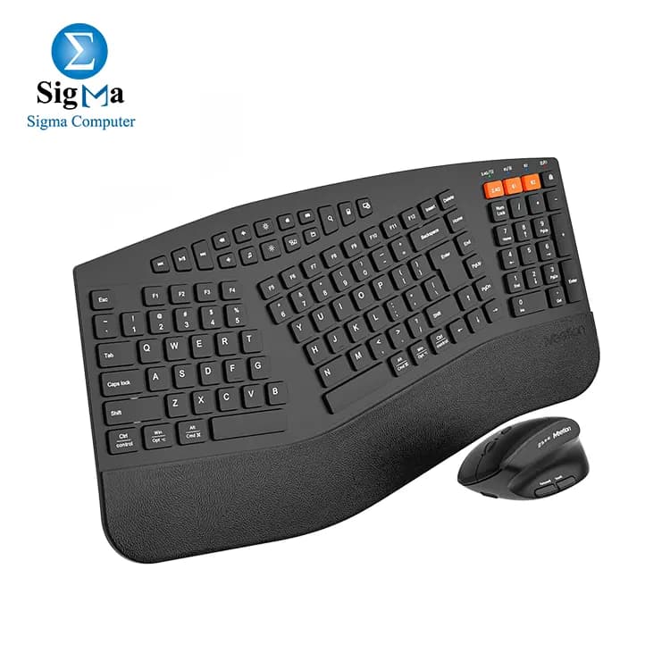 MEETION Director B2 Wireless And Bluetooth Dual Mode Ergonomic Keyboard And Mouse Combo