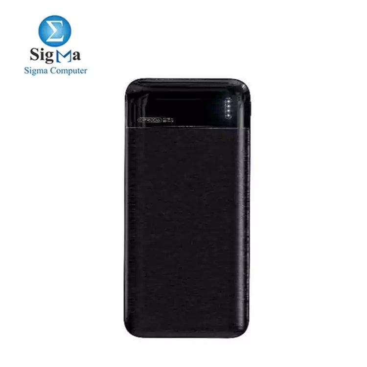 Proda PD-P50 Gladiator Series 10000mAh Fast & Dual USB Port Power Bank - Black
