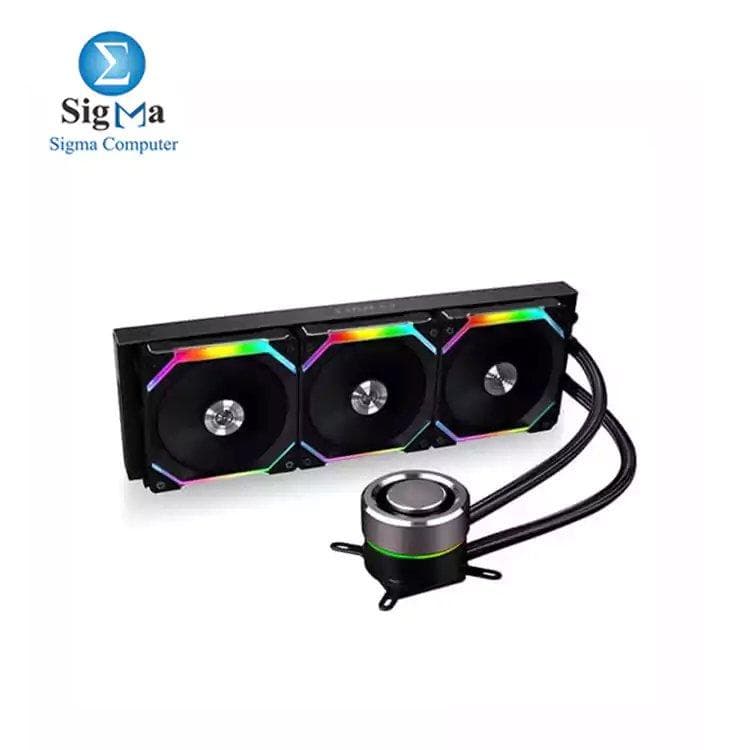 ليان لي Galahad AIO إصدار UNI FAN SL 360 مبرد مائي للمعالج RGB - أسود