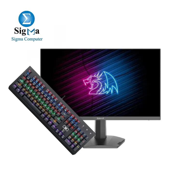 Bundle REDRAGON Azur II GM24X5IPS 23.8 IPS 180Hz 1ms MPRT FHD with Redragon K572R APA Mechanical Gaming Keyboard
