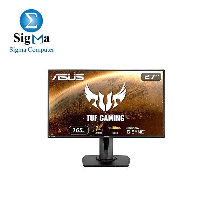 شاشة جيمنج اسوس TUF Gaming VG279QR مقاس 27 بوصة Full HD (1920 x 1080)، معدل تحديث 165Hz، تقنية Extreme Low Motion Blur، متوافقة مع G-SYNC، زمن استجابة 1ms (MPRT)، تقنية Shadow Boost