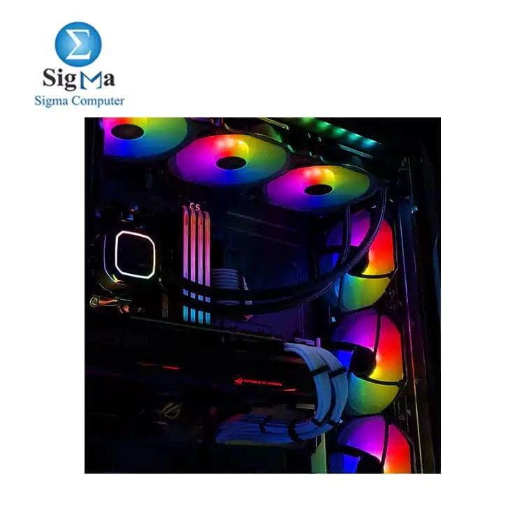 مروحة كيسة Antec F1- 120mm، RGB، 4-PIN، سلسلة F12 فردية
