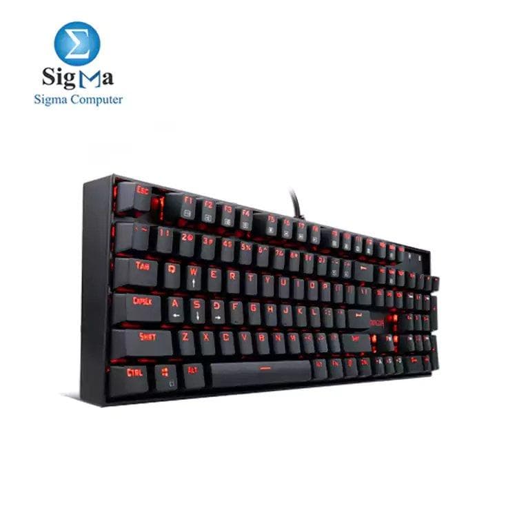 كيبورد ميكانيكال ريدراجون K551 MITRA 104 مفتاح بإضاءة LED وسويتش أزرق
