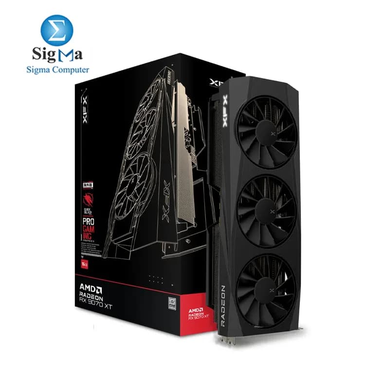XFX Quicksilver RX9070XT Black 16G OC DDR6 (TRIPLE FAN)(RX-97TQICKB9)