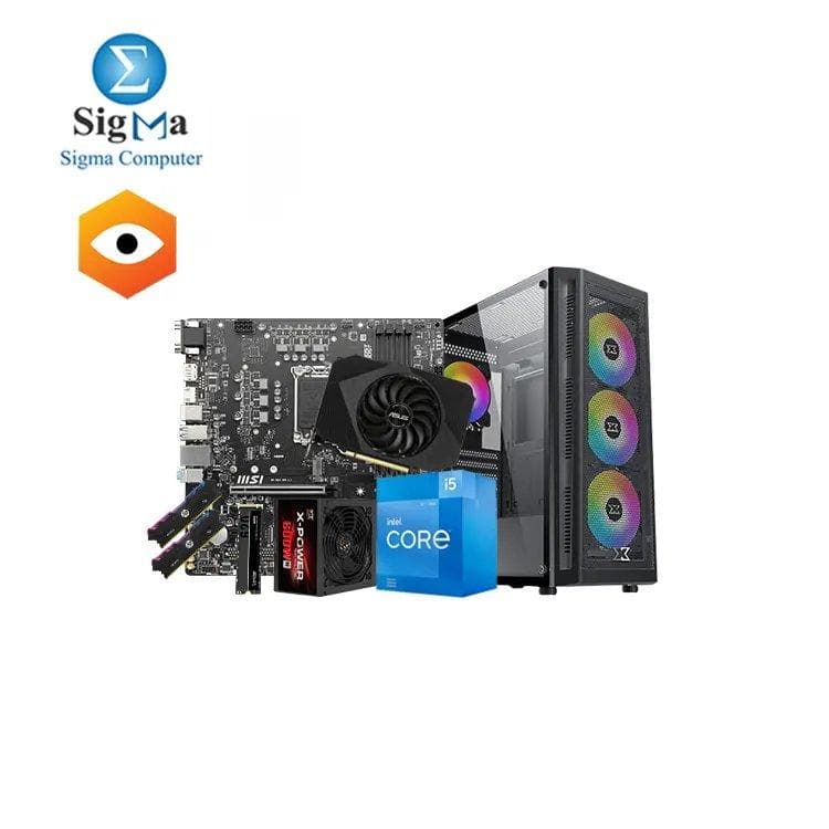تجميعة Insomnia 12400f 3060 #902 - معالج انتل Core i5-12400F - لوحة أم ام اس اي PRO B660M-P DDR4 - رام اتش بي V8 RGB 16GB DDR4 3200mHz - كرت شاشة اسوس Phoenix GeForce RTX 3060 V2 12GB - هارد Lexar NM620 M.2 2280 NVMe SSD 256GB - كيسة XIGMATEK Master X Gaming مع باور 600W
