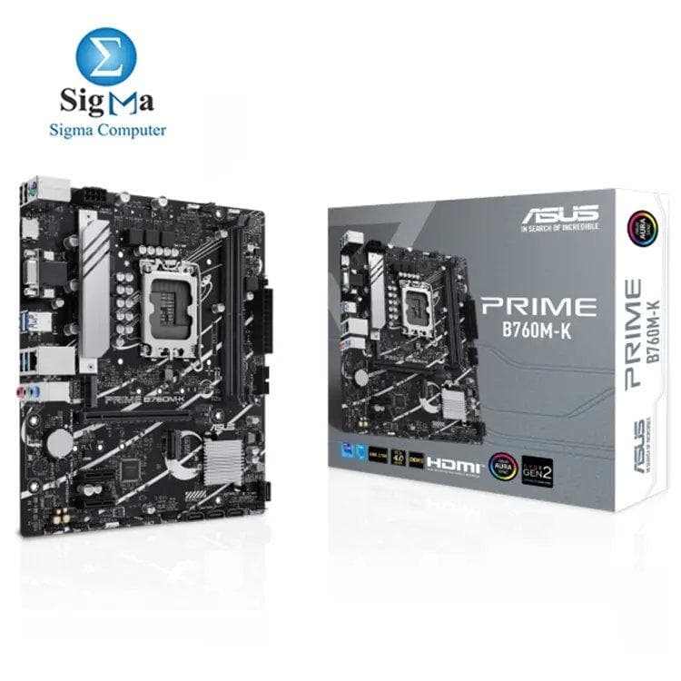 لوحة أم اسوس PRIME B760M-K مقبس LGA 1700