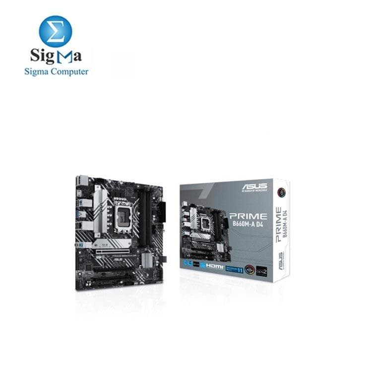لوحة أم اسوس B660M-A D4 PRIME DDR4 90MB19K0-M1EAY0
