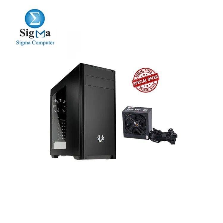 باندل كيسة Bitfenix Nova Midi Tower سوداء مع باور 2B PW236 350W